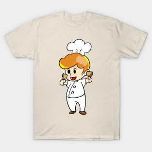 chef cartoon character  drawing design T-Shirt